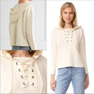 Made well Jameson Lace Up Pullover Hoodie